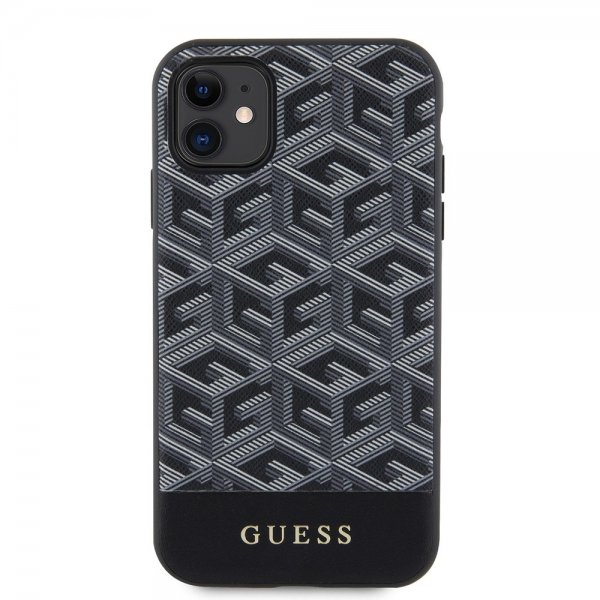 Guess iPhone 11 Skal G Cube MagSafe Svart
