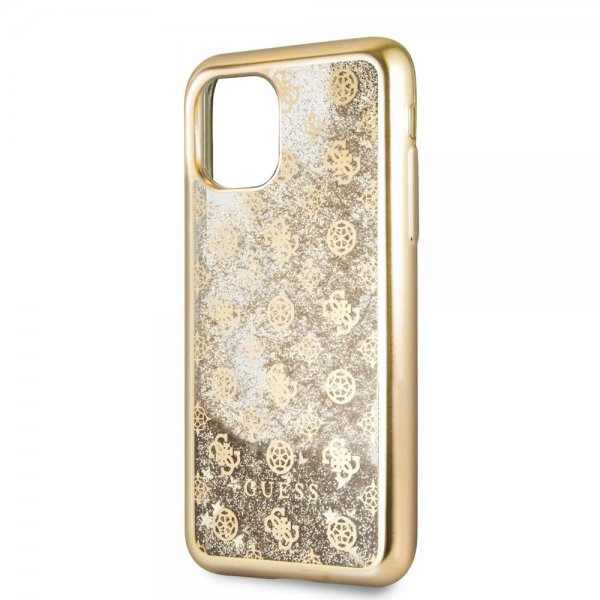 Guess iPhone 11 Skal Glitter Cover Guld