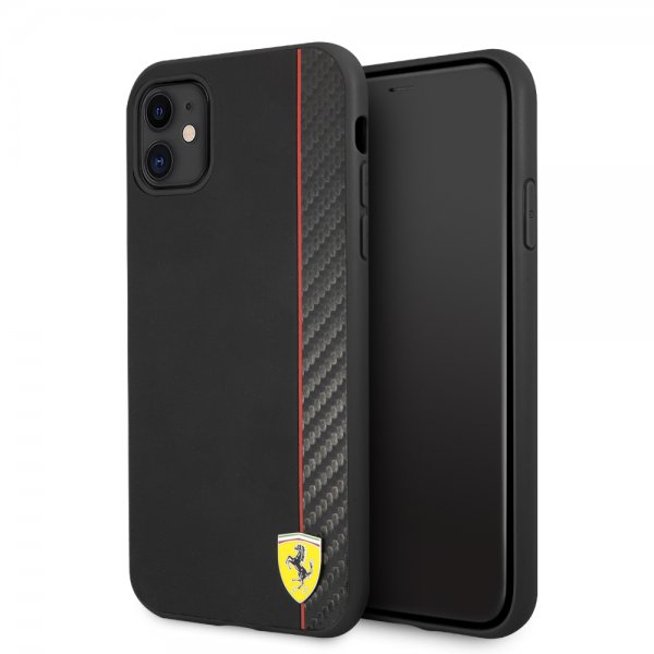Ferrari iPhone 11 Skal On Track Carbon Stripe Svart