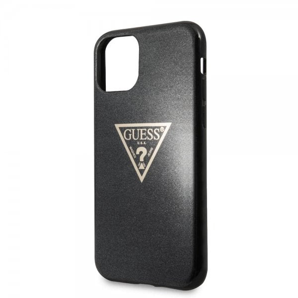 Guess iPhone 11 Skal Solid Glitter Cover Svart