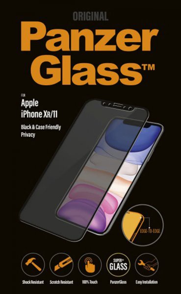 PanzerGlass iPhone Xr/11 Skärmskydd CaseFriendly Privacy