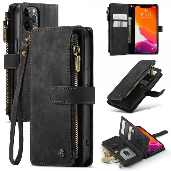 CaseMe iPhone 12/iPhone 12 Pro Fodral C30 Series Svart