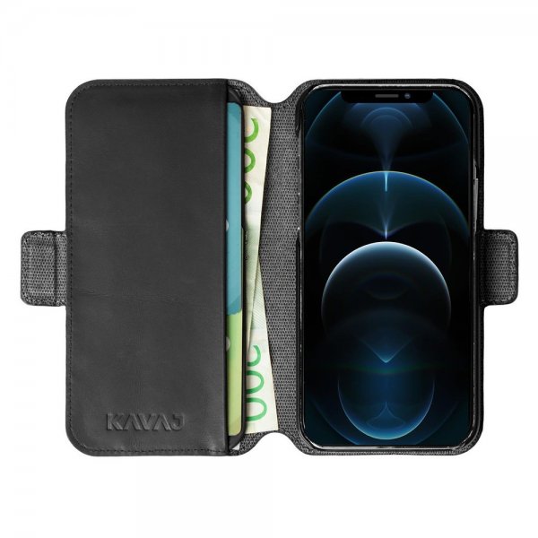 KAVAJ iPhone 12/iPhone 12 Pro Fodral Phoenix Svart
