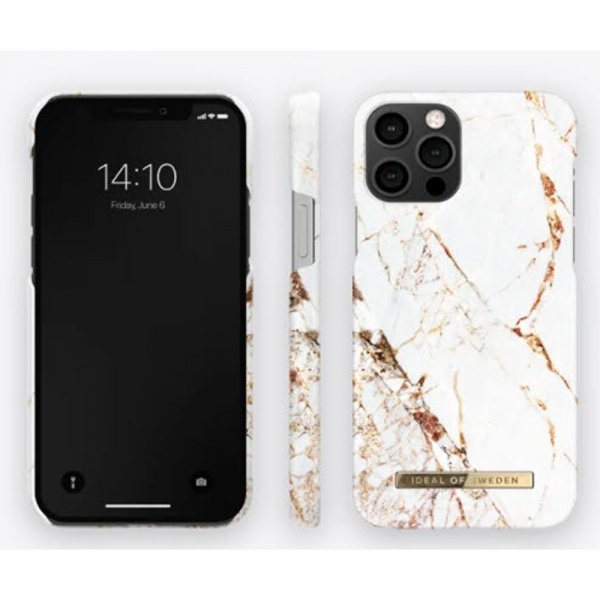 Ideal of Sweden iPhone 12/iPhone 12 Pro Skal Fashion Case Carrara Gold