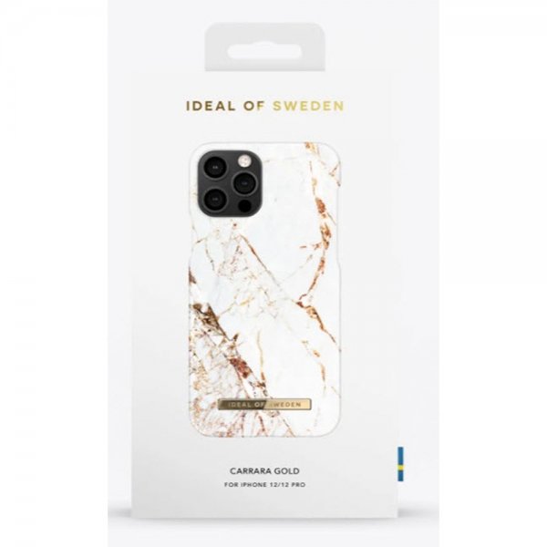 Ideal of Sweden iPhone 12/iPhone 12 Pro Skal Fashion Case Carrara Gold
