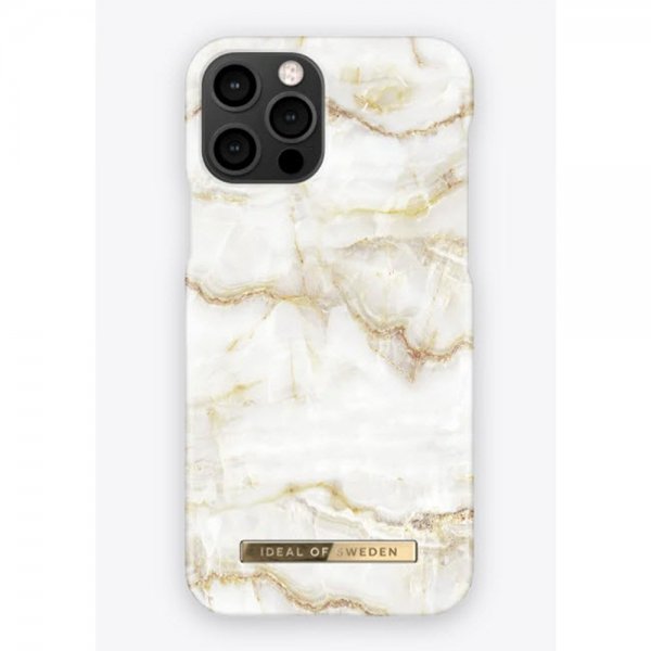 Ideal of Sweden iPhone 12/iPhone 12 Pro Skal Fashion Case Golden Pearl Marble