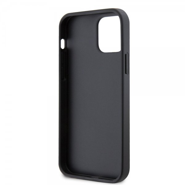 Guess iPhone 12/iPhone 12 Pro Skal Perforated Glitter Svart