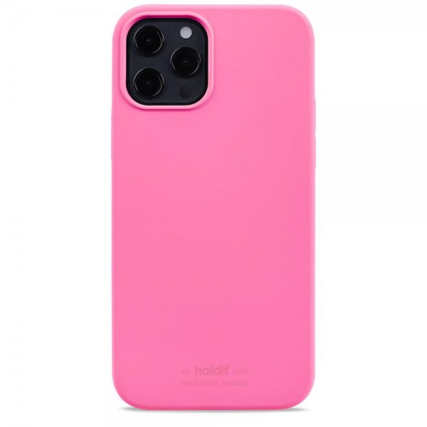 holdit iPhone 12/iPhone 12 Pro Skal Silikon Bright Pink