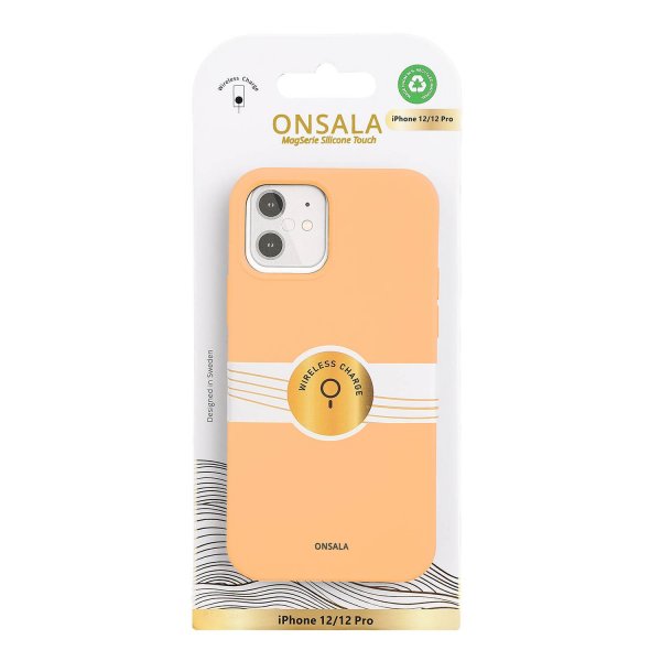 Onsala iPhone 12/iPhone 12 Pro Skal Silikonkänsla Apricot