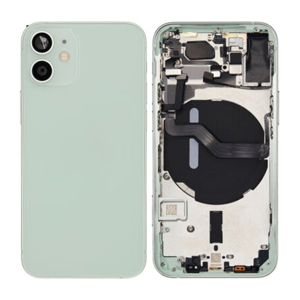 iPhone 12 Mini Baksida Komplett Med Smådelar - Grön