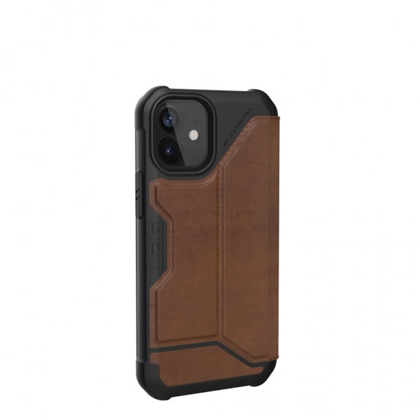 Urban Armor Gear (UAG) iPhone 12 Mini Fodral Metropolis Leather Brun