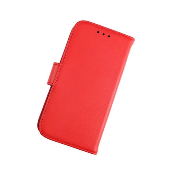 Rvelon iPhone 12 Mini Fodral Äkta Läder Röd