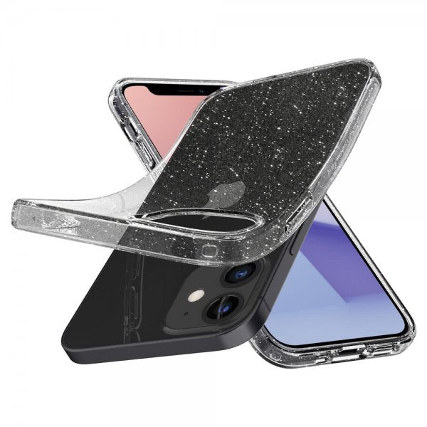 Spigen iPhone 12 Mini Skal Liquid Crystal Glitter Crystal Quartz