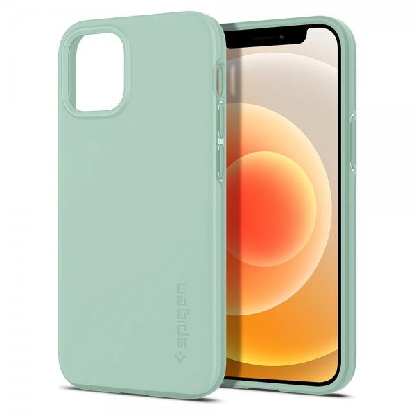 Spigen iPhone 12 Mini Skal Thin Fit Apple Mint