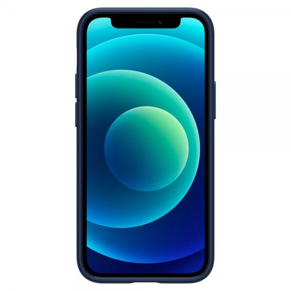 Spigen iPhone 12 Mini Skal Thin Fit Navy Blue