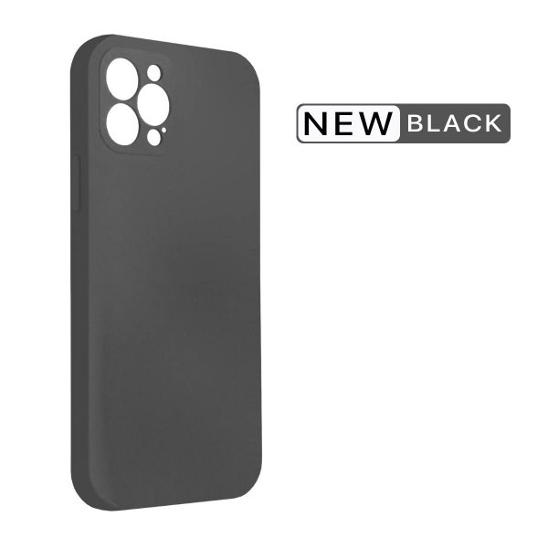 iPhone 12 Pro Max Skal Silikon Svart