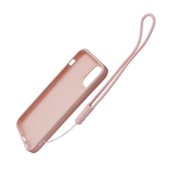 iPhone 12 Pro Max Skal Silikon med Ringhållare Rosa
