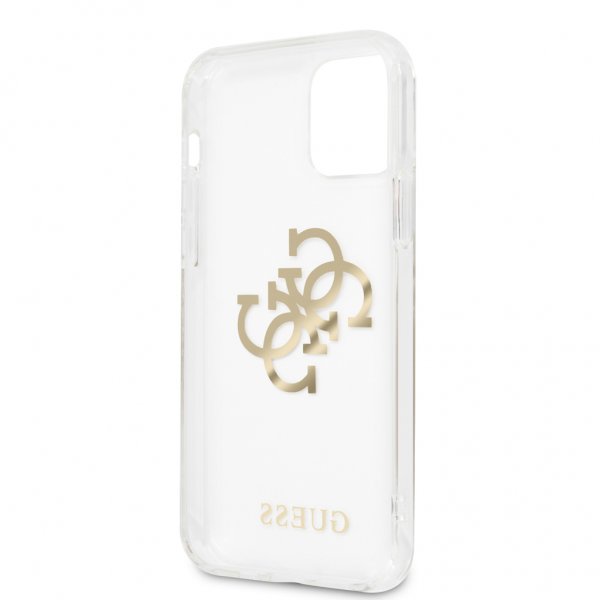 Guess iPhone 12 Pro Max Skal 4G Logo Guld Klar