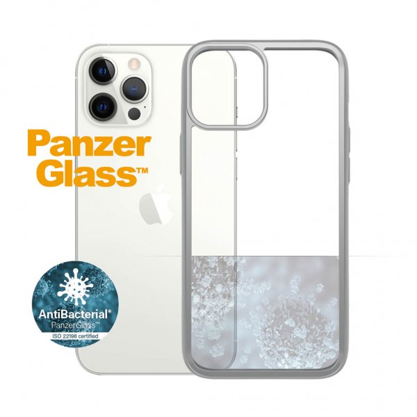 PanzerGlass iPhone 12 Pro Max Skal ClearCase Color Satin Silver