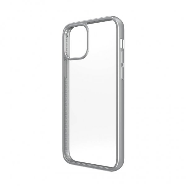 PanzerGlass iPhone 12 Pro Max Skal ClearCase Color Satin Silver