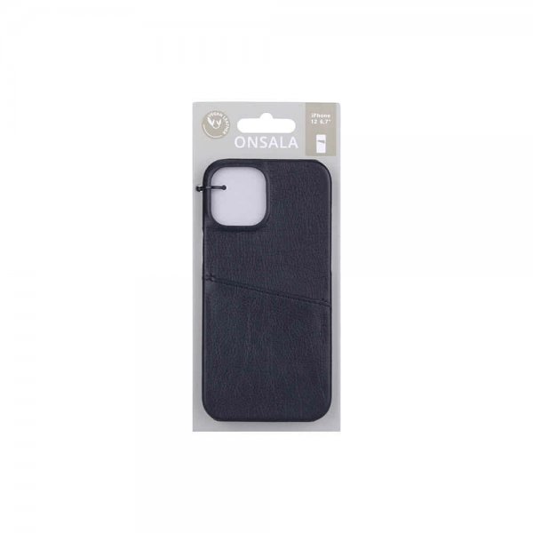 Onsala iPhone 12 Pro Max Skal med Kortfack Svart