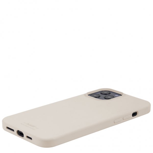 holdit iPhone 12 Pro Max Skal Silikon Light Beige