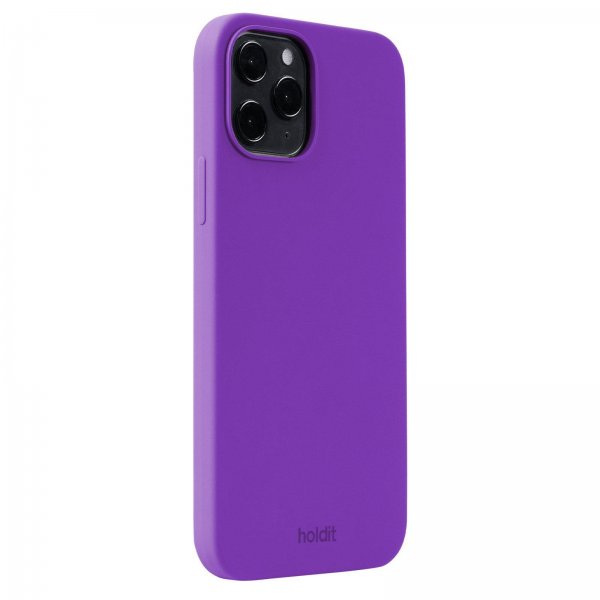 holdit iPhone 12 Pro Max Skal Silikon Bright Purple