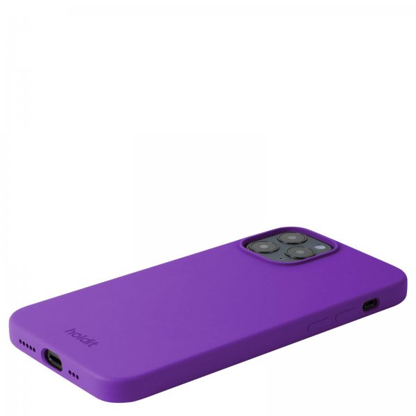 holdit iPhone 12 Pro Max Skal Silikon Bright Purple