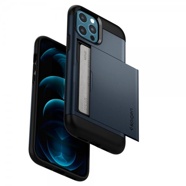 Spigen iPhone 12 Pro Max Skal Slim Armor CS Metal Slate