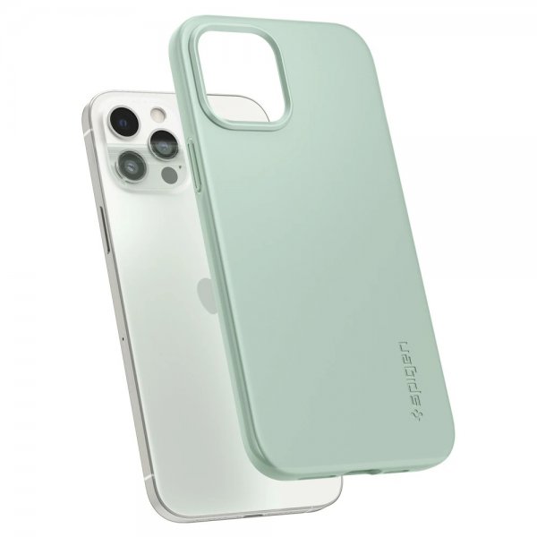 Spigen iPhone 12 Pro Max Skal Thin Fit Apple Mint