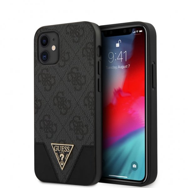 Guess iPhone 12 Mini Skal 4G Grå