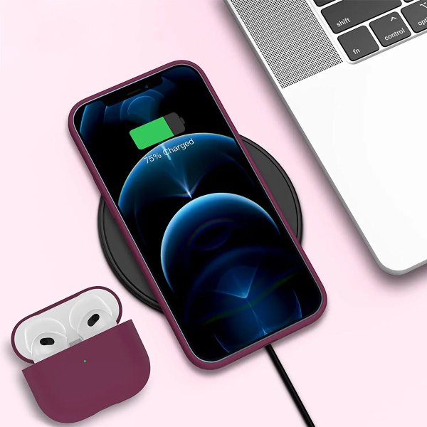 Rvelon iPhone 12/iPhone 12 Pro Skal Silikon Röd
