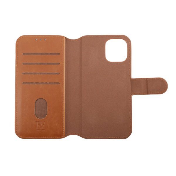 Rvelon iPhone 12/iPhone 12 Pro Fodral Magnetiskt Avtagbart Skal Brun
