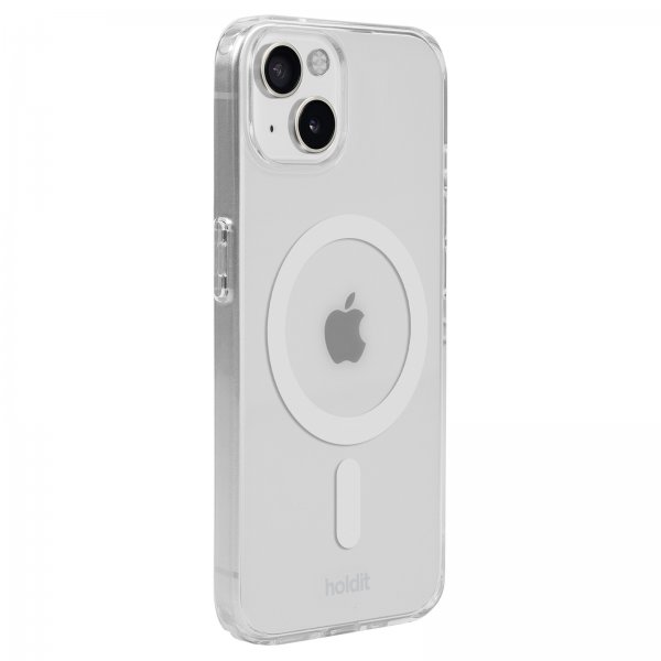 holdit iPhone 13/14/15 Skal MagSafe Case Vit Transparent