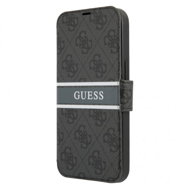 Guess iPhone 13 Fodral Printed Stripe Grå