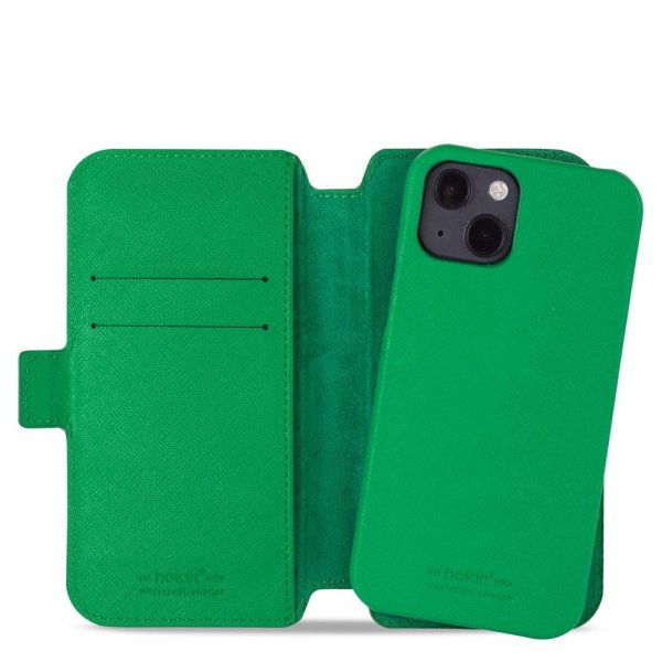 holdit iPhone 13 Fodral Wallet Case Magnet Stockholm Grass Green