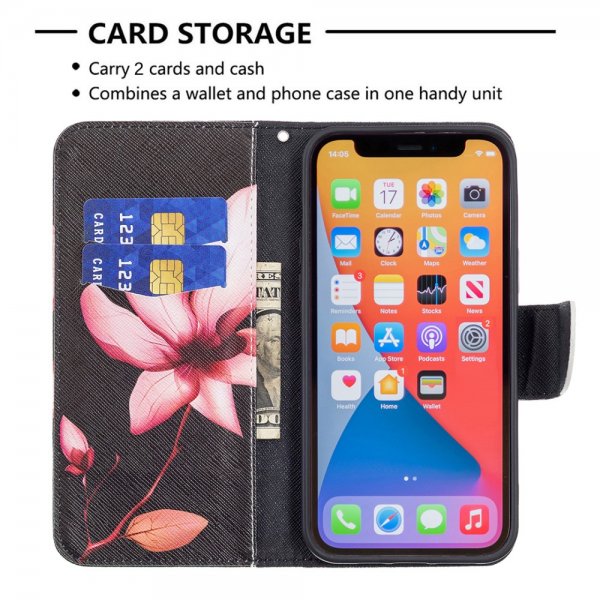 iPhone 13 Pro Fodral Motiv Rosa Lotus