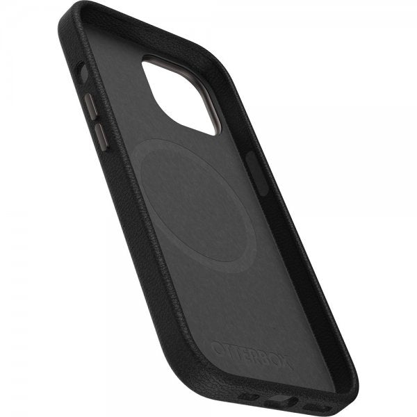 Otterbox iPhone 13/14/15 Skal Symmetry Cactus Leather MagSafe Noir Ash