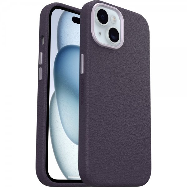Otterbox iPhone 13/14/15 Skal Symmetry Cactus Leather MagSafe Plum Luxe