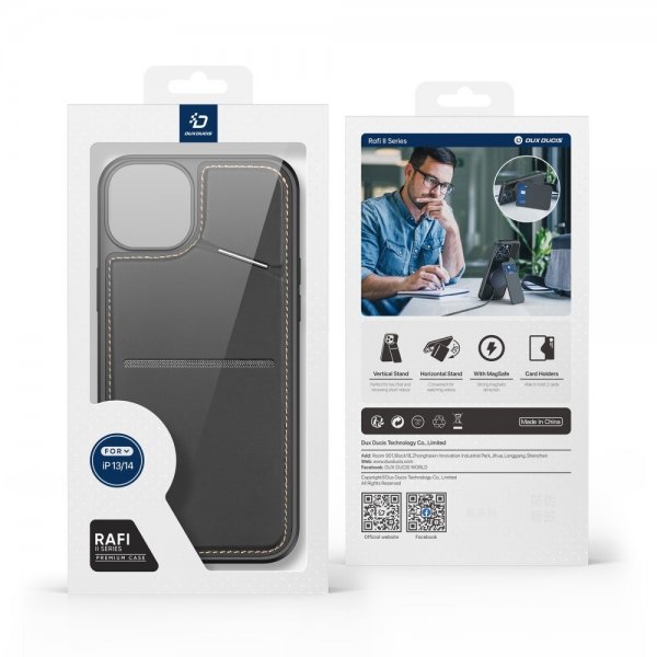 Dux Ducis iPhone 13/iPhone 14 Skal Rafi II Series MagSafe Svart