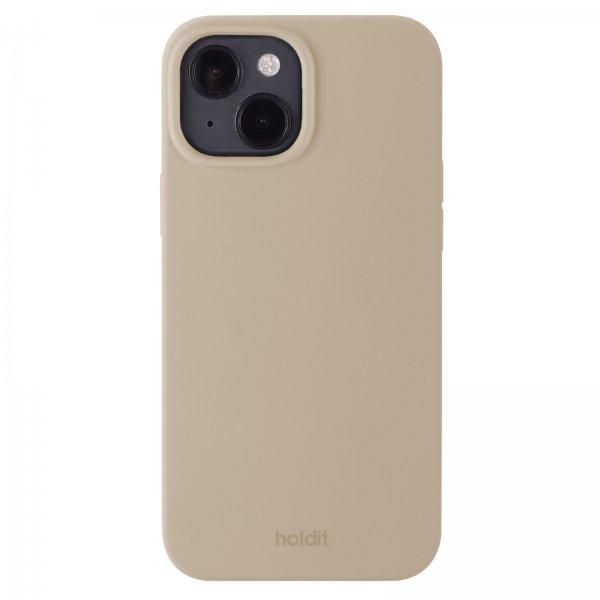 holdit iPhone 13/iPhone 14 Skal Silikon Latte Beige
