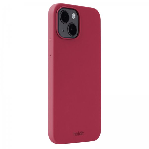 holdit iPhone 13/iPhone 14 Skal Silikon Red Velvet