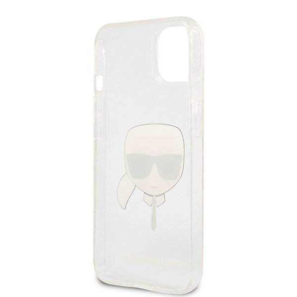 Karl Lagerfeld iPhone 13 Mini Skal Full Glitter Silver