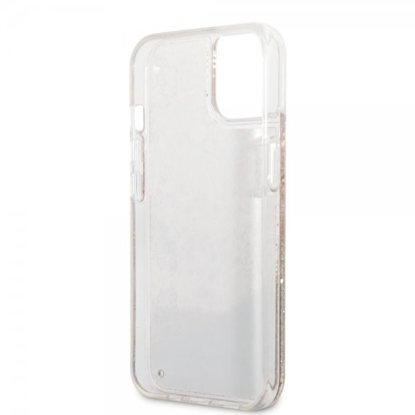 Guess iPhone 13 Mini Skal Liquid Glitter Paisley Pattern Guld