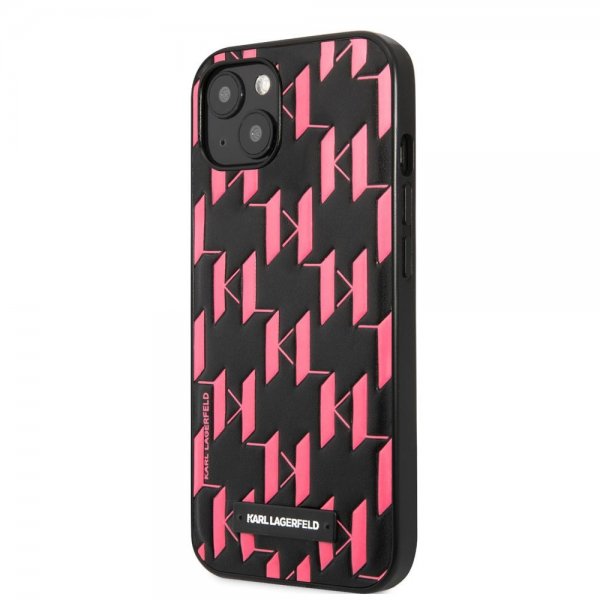 Karl Lagerfeld iPhone 13 Mini Skal Monogram Pattern Rosa