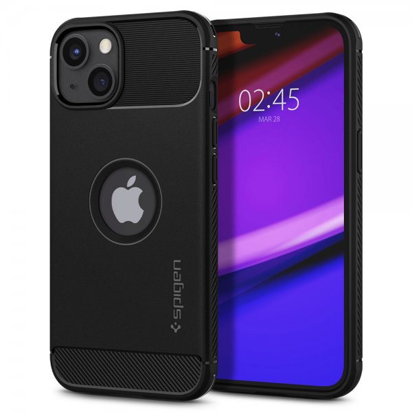 Spigen iPhone 13 Mini Skal Rugged Armor Matte Black