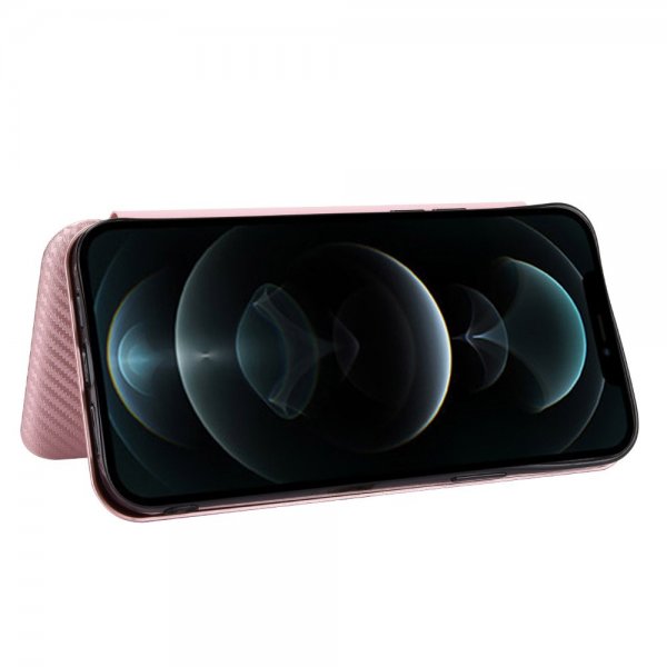 iPhone 13 Pro Fodral Kolfibertextur Roseguld