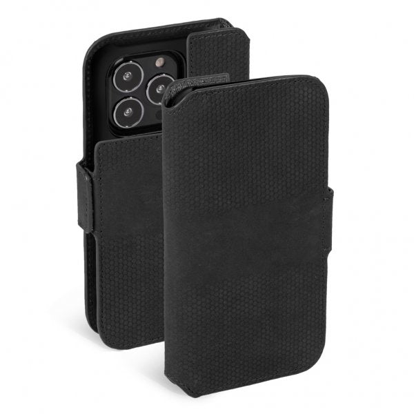 Krusell iPhone 13 Pro Fodral Leather PhoneWallet Svart