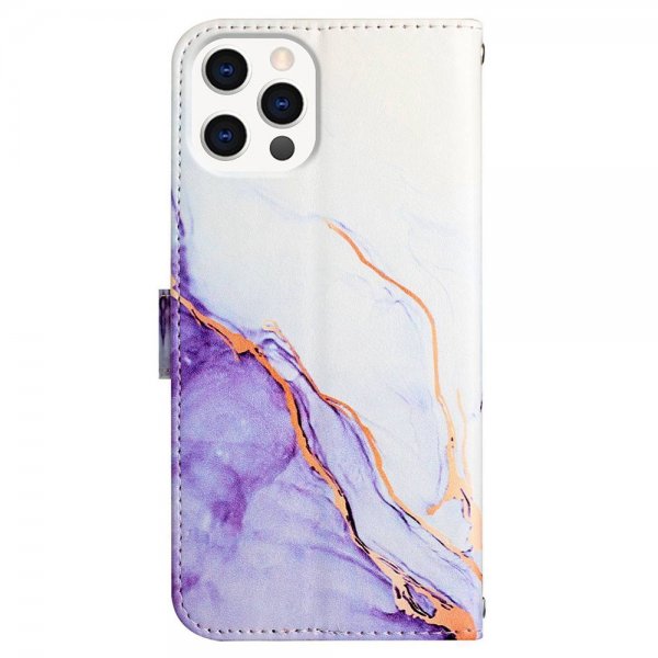 iPhone 13 Pro Fodral Marmor Vit Lila