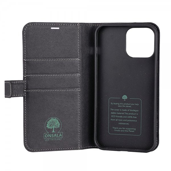 Onsala iPhone 13 Pro Max Fodral ECO Wallet Svart